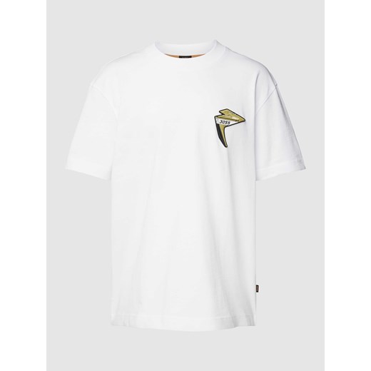 T-shirt z detalem z motywem ze sklepu Peek&Cloppenburg  w kategorii T-shirty męskie - zdjęcie 168337849
