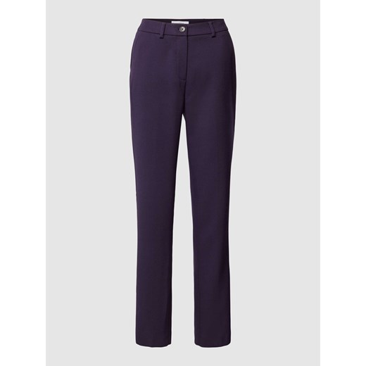 Spodnie materiałowe w jednolitym kolorze ze sklepu Peek&Cloppenburg  w kategorii Spodnie damskie - zdjęcie 168338499