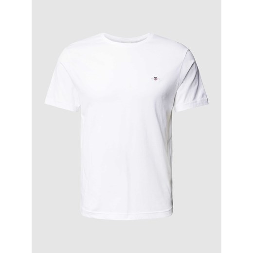 T-shirt o kroju regular fit z wyhaftowanym logo model ‘SHIELD’ ze sklepu Peek&Cloppenburg  w kategorii T-shirty męskie - zdjęcie 168339778