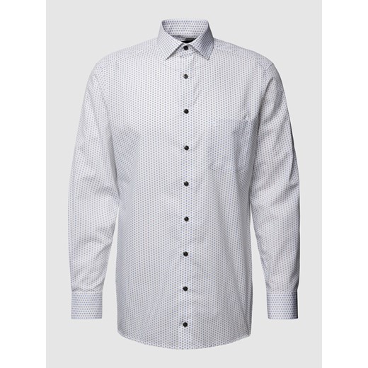 Koszula biznesowa o kroju modern fit z kołnierzykiem typu kent model ‘Global’ ze sklepu Peek&Cloppenburg  w kategorii Koszule męskie - zdjęcie 168340436