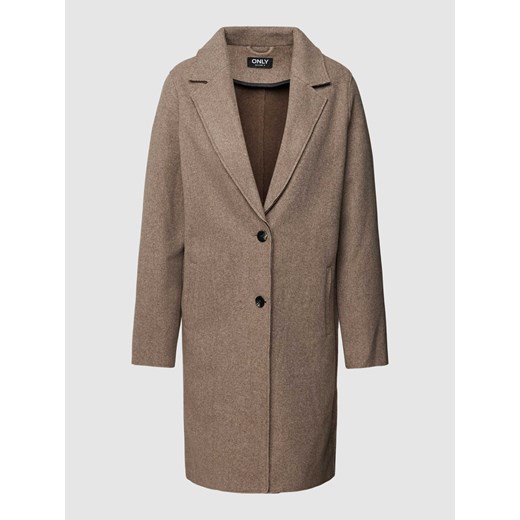 Płaszcz z zapięciem na guzik model ‘ONLCARRIE’ ze sklepu Peek&Cloppenburg  w kategorii Płaszcze damskie - zdjęcie 168340485
