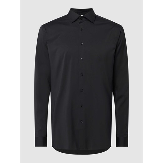 Koszula biznesowa o kroju slim fit z diagonalu — z regulacją wilgoci ze sklepu Peek&Cloppenburg  w kategorii Koszule męskie - zdjęcie 168340879