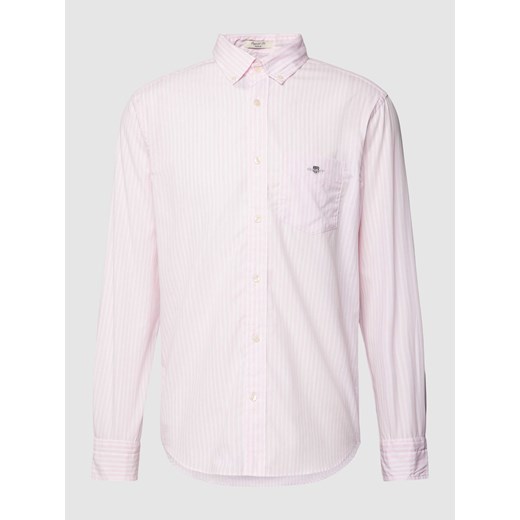 Koszula casualowa o kroju regular fit ze wzorem w paski model ‘POPLIN’ ze sklepu Peek&Cloppenburg  w kategorii Koszule męskie - zdjęcie 168341096