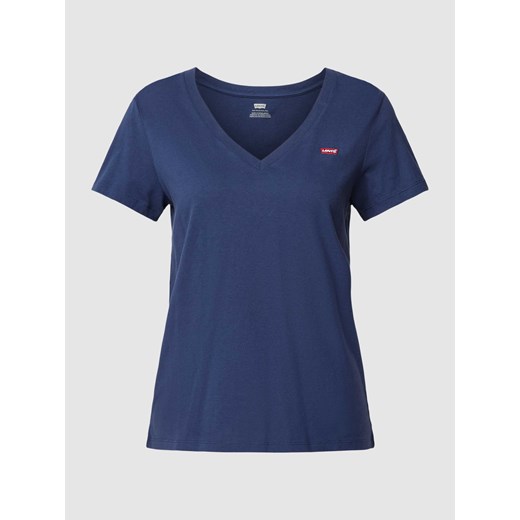 T-shirt z dekoltem w serek ze sklepu Peek&Cloppenburg  w kategorii Bluzki damskie - zdjęcie 168341555
