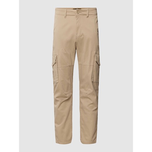 Spodnie cargo o kroju tapered fit z kieszeniami cargo ze sklepu Peek&Cloppenburg  w kategorii Spodnie męskie - zdjęcie 168341629