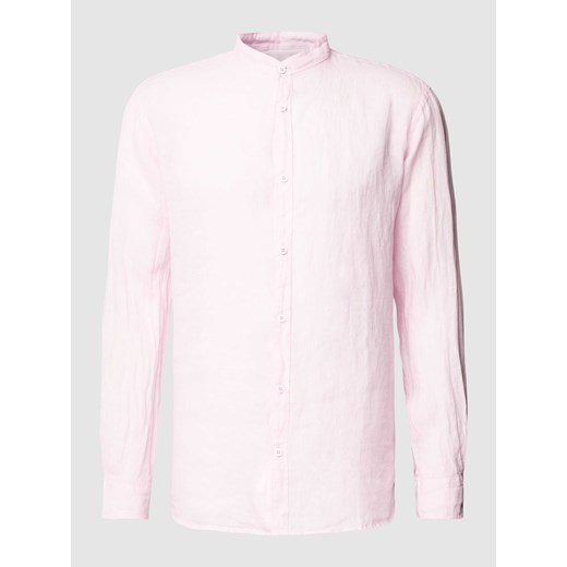 Koszula casualowa z lnu ze stójką ze sklepu Peek&Cloppenburg  w kategorii Koszule męskie - zdjęcie 168341769