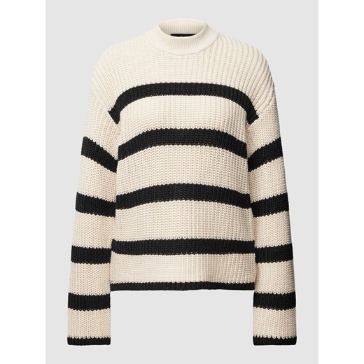 Sweter z dzianiny ze wzorem w paski model ‘HILDA’ ze sklepu Peek&Cloppenburg  w kategorii Swetry damskie - zdjęcie 168341957