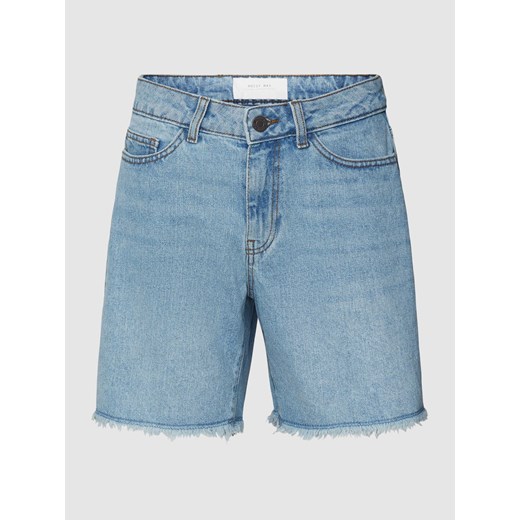 Szorty jeansowe z postrzępionymi zakończeniami nogawek model ‘SMILEY’ ze sklepu Peek&Cloppenburg  w kategorii Szorty - zdjęcie 168341998