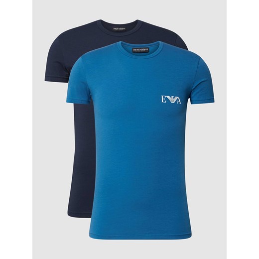 T-shirt z nadrukiem z logo w zestawie 2 szt. ze sklepu Peek&Cloppenburg  w kategorii Podkoszulki męskie - zdjęcie 168342248