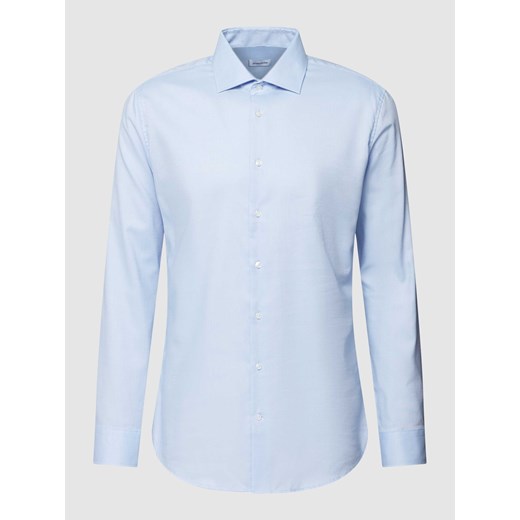 Koszula biznesowa o kroju slim fit ze sportowymi mankietami model ‘Light Kent’ ze sklepu Peek&Cloppenburg  w kategorii Koszule męskie - zdjęcie 168342436