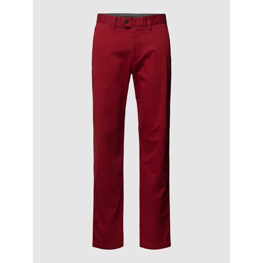 Spodnie materiałowe w jednolitym kolorze ze sklepu Peek&Cloppenburg  w kategorii Spodnie męskie - zdjęcie 168342678