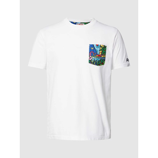 T-shirt z nadrukiem z motywem model ‘BLANCHE’ Mc2 Saint Barth L Peek&Cloppenburg 