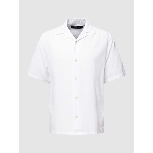 Koszula casualowa z dodatkiem lnu i wzorem w paski model ‘SUMMER’ ze sklepu Peek&Cloppenburg  w kategorii Koszule męskie - zdjęcie 168343277
