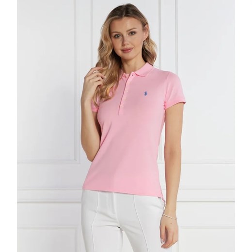 Bluzka damska Polo Ralph Lauren z kołnierzykiem bawełniana 