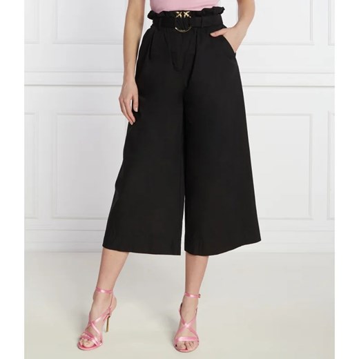 Pinko Spodnie z paskiem POSEIDONE | Relaxed fit Pinko 36 Gomez Fashion Store