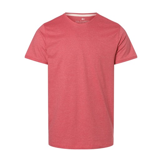 Nils Sundström Koszulka męska Mężczyźni czerwony marmurkowy ze sklepu vangraaf w kategorii T-shirty męskie - zdjęcie 168347285
