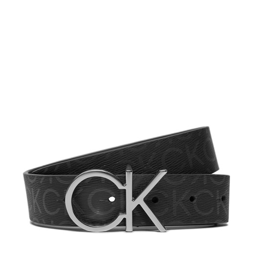 Pasek Damski Calvin Klein Ck Logo Belt 3.0 Epi Mono K60K611902 Czarny ze sklepu eobuwie.pl w kategorii Paski damskie - zdjęcie 168347627