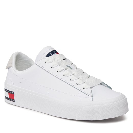 Sneakersy Tommy Jeans Tjw Vulc Flatform Sneaker Ess EN0EN02509 White YBS Tommy Jeans 40 eobuwie.pl