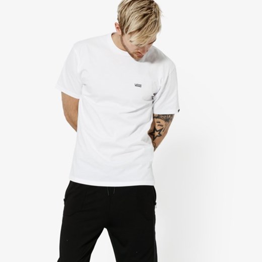 VANS T-SHIRT MN LEFT CHEST LOGO TEE WHITE ze sklepu Sizeer w kategorii T-shirty męskie - zdjęcie 168350449
