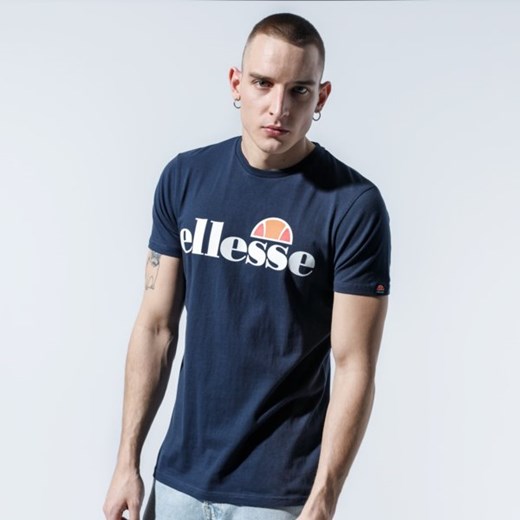ELLESSE T-SHIRT SL PRADO NAVY ze sklepu Sizeer w kategorii T-shirty męskie - zdjęcie 168350716