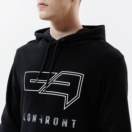 CONFRONT BLUZA Z KAPTUREM LOGO HOODY BLACK Confront L promocyjna cena Sizeer