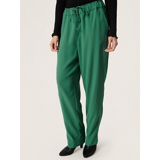 Soaked in Luxury Spodnie &quot;Shirley&quot; w kolorze zielonym ze sklepu Limango Polska w kategorii Spodnie damskie - zdjęcie 168376998