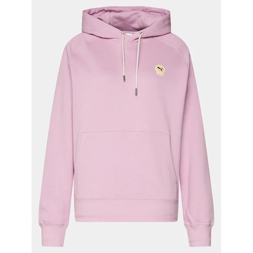 Puma Bluza Unisex PALOMO 538798 Różowy Relaxed Fit Puma XL okazyjna cena MODIVO