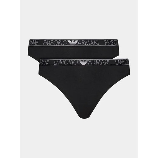 Emporio Armani Underwear Komplet 2 par fig brazylijskich 164752 4R223 00020 Czarny ze sklepu MODIVO w kategorii Majtki damskie - zdjęcie 168378726