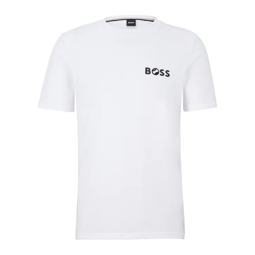Boss T-Shirt 50489420 Biały Regular Fit ze sklepu MODIVO w kategorii T-shirty męskie - zdjęcie 168378799