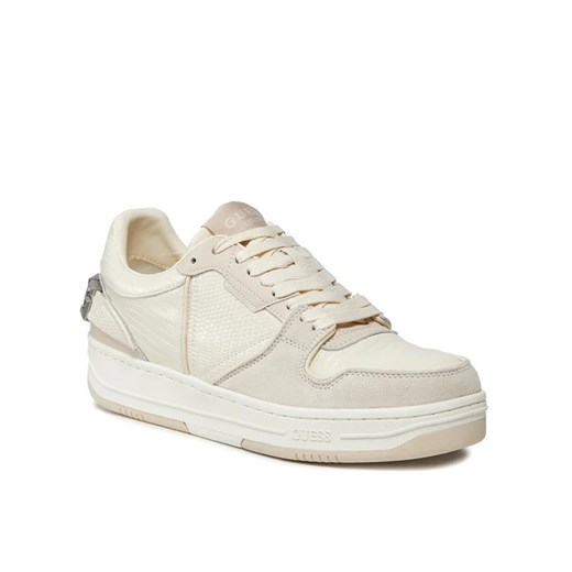 Guess Sneakersy Ancona Low FMPANC PEL12 Écru Guess 42 MODIVO