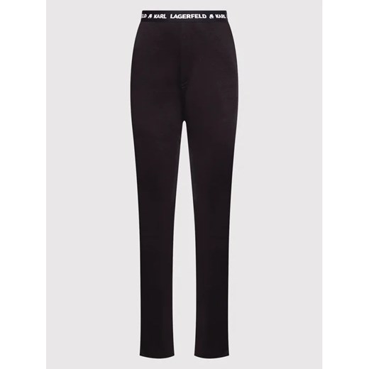 KARL LAGERFELD Spodnie piżamowe Logo 215W2182 Czarny Karl Lagerfeld XL promocyjna cena MODIVO
