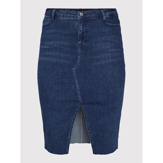 Vero Moda Curve Spódnica jeansowa Mille 10265190 Niebieski Regular Fit 50 wyprzedaż MODIVO