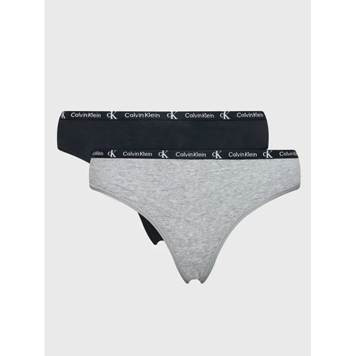 Calvin Klein Underwear Komplet 2 par stringów 000QD3990E Kolorowy ze sklepu MODIVO w kategorii Majtki damskie - zdjęcie 168380736