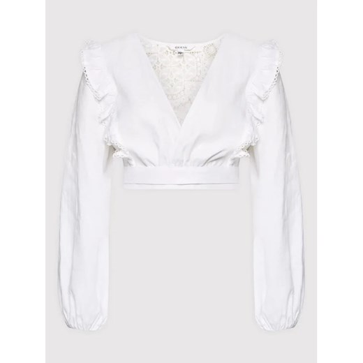 Guess Bluzka W2YH76 WESS0 Biały Regular Fit Guess M MODIVO