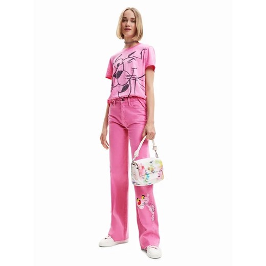 Desigual T-Shirt PINK PANTHER 23SWTK81 Różowy Regular Fit ze sklepu MODIVO w kategorii Bluzki damskie - zdjęcie 168381679