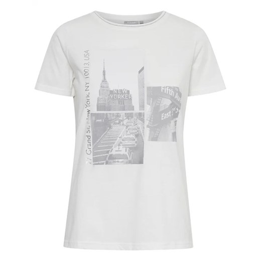 Fransa T-Shirt 20611758 Biały Regular Fit M MODIVO promocja