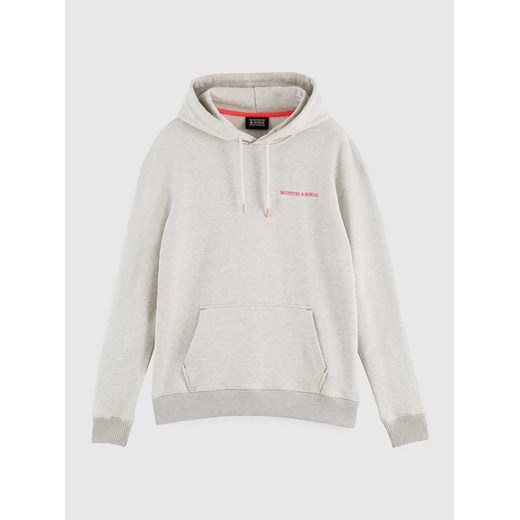 Scotch & Soda Bluza Unisex 168485 Szary Regular Fit XXL MODIVO