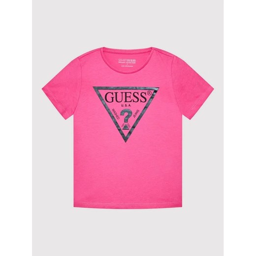 Guess T-Shirt J73I56 K8HM0 Różowy Regular Fit Guess 14Y MODIVO