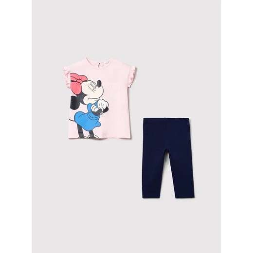 OVS Komplet t-shirt i legginsy DISNEY 1487486 Różowy Regular Fit ze sklepu MODIVO w kategorii Komplety niemowlęce - zdjęcie 168382476