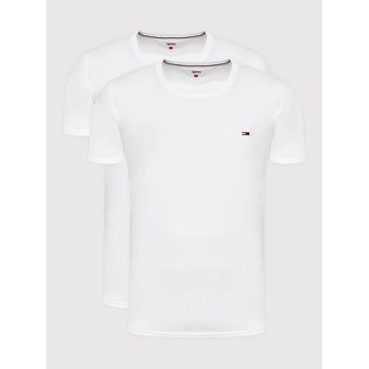 Tommy Jeans Komplet 2 t-shirtów DM0DM15381 Biały Slim Fit ze sklepu MODIVO w kategorii T-shirty męskie - zdjęcie 168382825