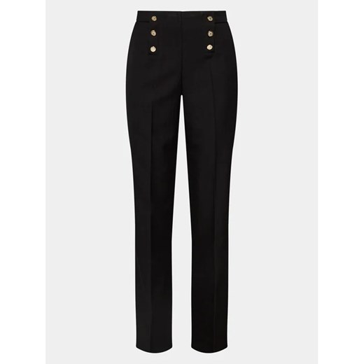 NAF NAF Spodnie materiałowe YHNP77 Czarny Regular Fit ze sklepu MODIVO w kategorii Spodnie damskie - zdjęcie 168382925