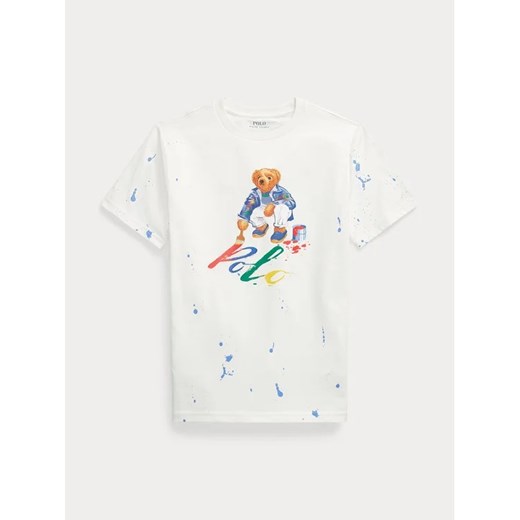 Polo Ralph Lauren T-Shirt Bear Ss Cn 323925604001 Biały Regular Fit ze sklepu MODIVO w kategorii T-shirty chłopięce - zdjęcie 168382968