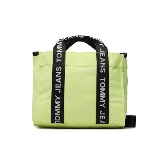 Tommy Jeans Torebka Tjw Essential Mini Tote AW0AW14546 Zielony ze sklepu MODIVO w kategorii Torby Shopper bag - zdjęcie 168383338