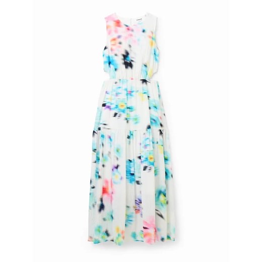 Desigual Sukienka codzienna 23SWVW47 Écru Regular Fit Desigual S MODIVO