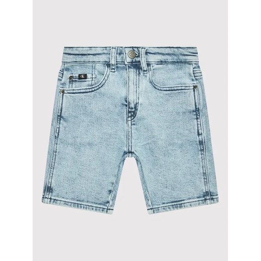 Calvin Klein Jeans Szorty jeansowe IB0IB01173 Niebieski Relaxed Fit 10Y wyprzedaż MODIVO