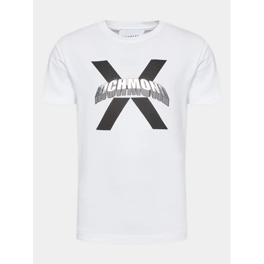 Richmond X T-Shirt UMA23007TS Biały Regular Fit ze sklepu MODIVO w kategorii T-shirty męskie - zdjęcie 168384876