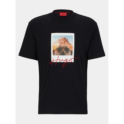Hugo T-Shirt 50494397 Czarny Regular Fit XXL wyprzedaż MODIVO