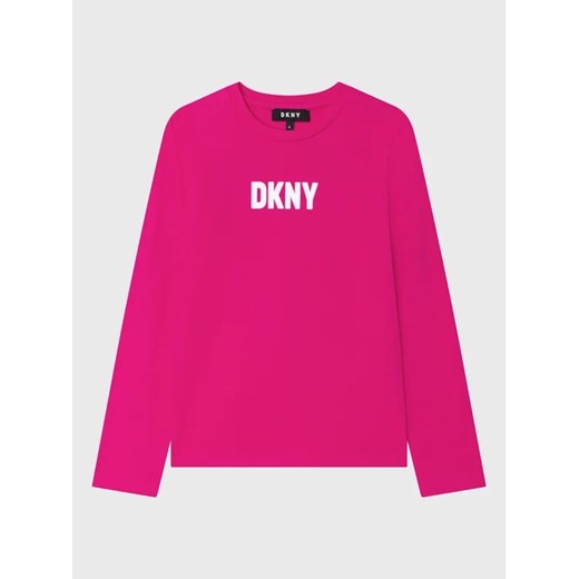 DKNY Bluzka D35S32 M Różowy Regular Fit 6A wyprzedaż MODIVO