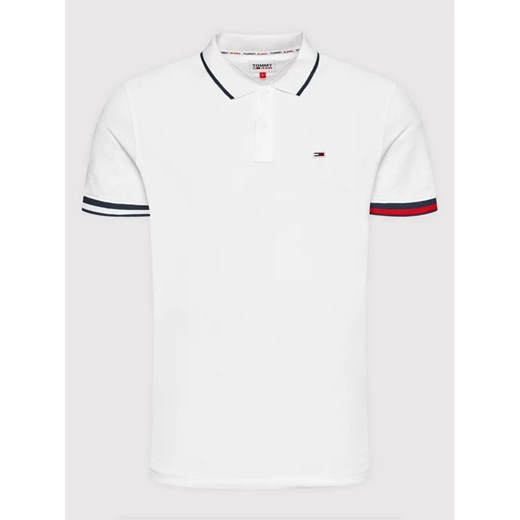 Tommy Jeans Polo Tjm Reg Flag DM0DM12963 Biały Regular Fit Tommy Jeans M MODIVO
