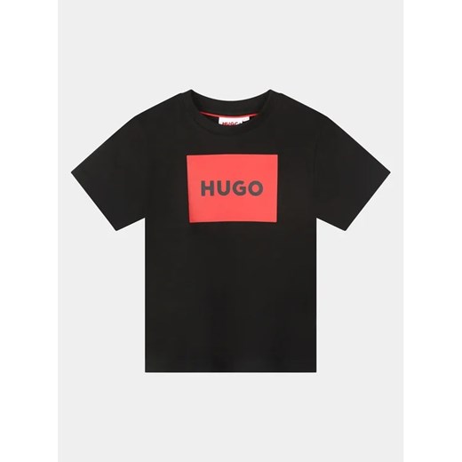 Hugo T-Shirt G25132 S Czarny Regular Fit 10Y promocyjna cena MODIVO